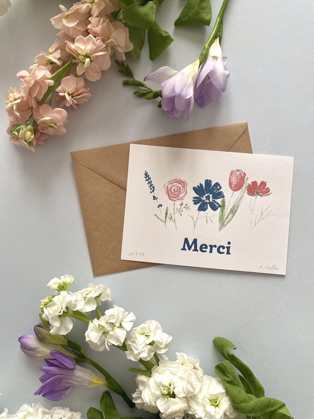 Carte postale, Merci 