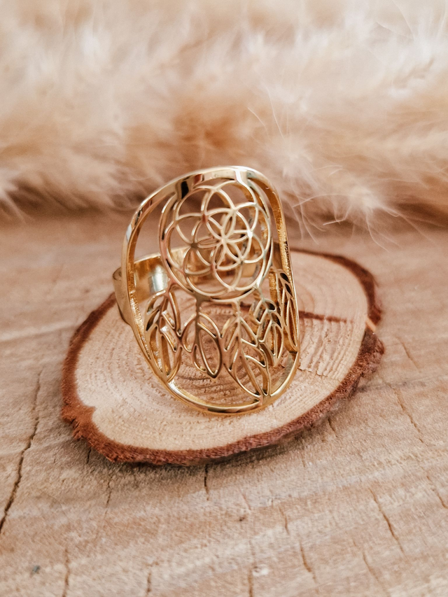 Bague "Attrape-rêves" - Modèle doré
