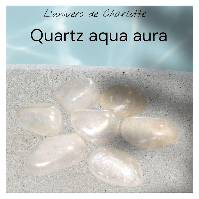 Pierre roulée &quot;Quartz aqua aura&quot;