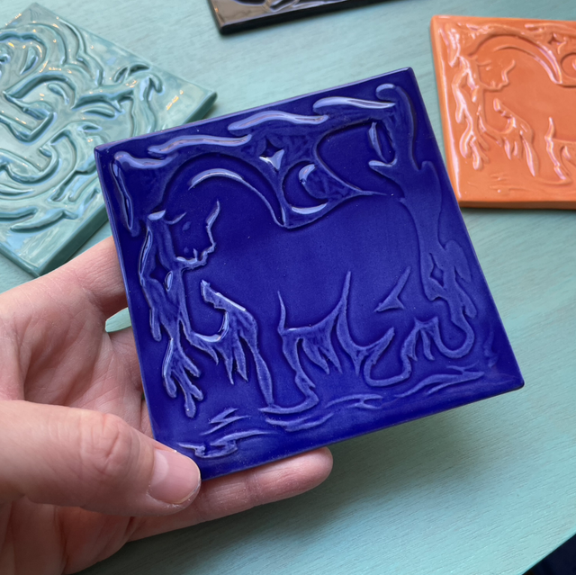 Cours mensuel de linogravure sur papier et terre / 5x2h