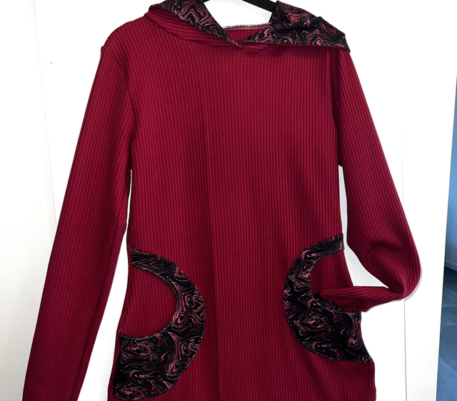 Unikat Longshirt Gr 38/40 mit Kapuze 