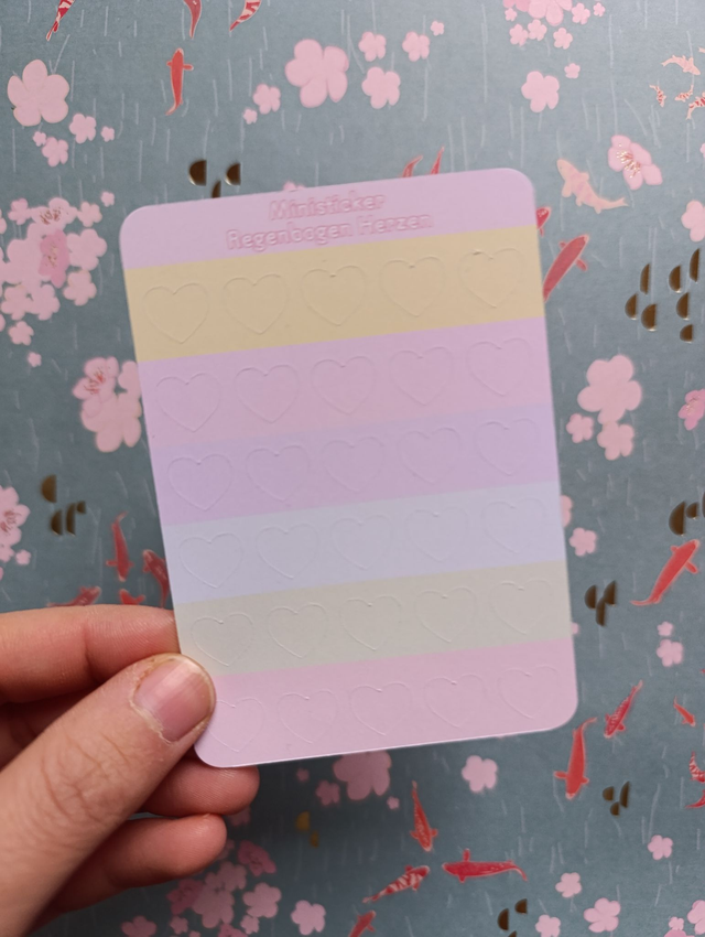 Mini Stickersheet Herzen