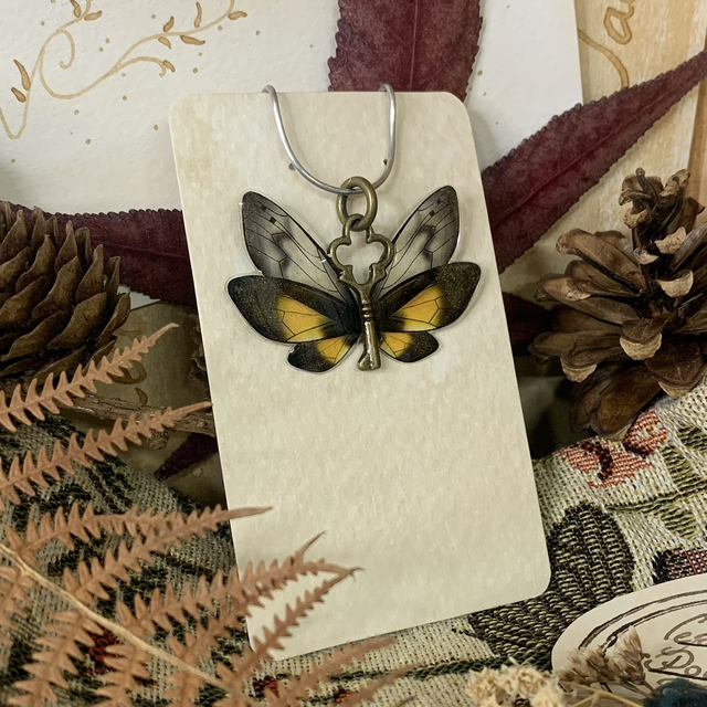 Collier Queen Fairy - moutarde