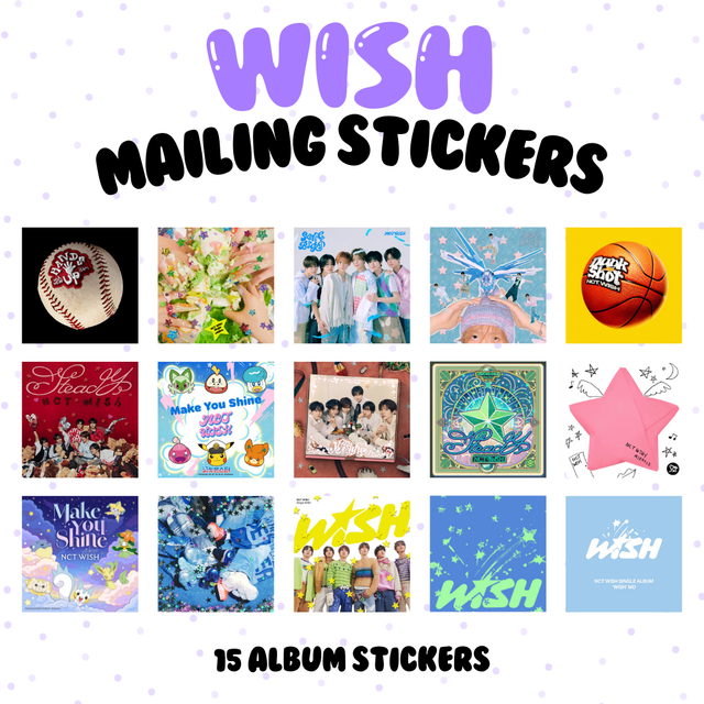 Wish Album Mailing Sticker Set