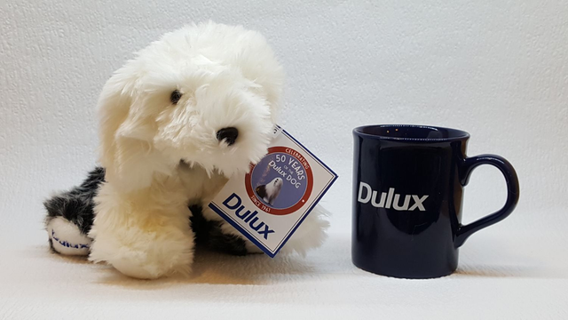 Limited Edition 2011 50th Anniversary Dulux Dog - Pup and Mug Set