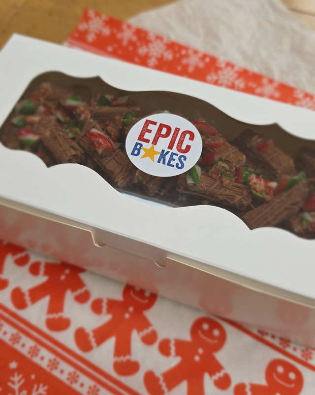 Candy Cane Brownie Yule Log Roll