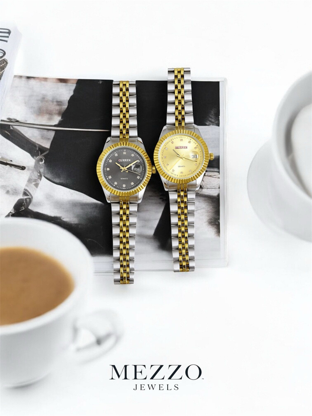 ~Diana~ Γυναικείο Δίχρωμο (Curren) Ρολόι 