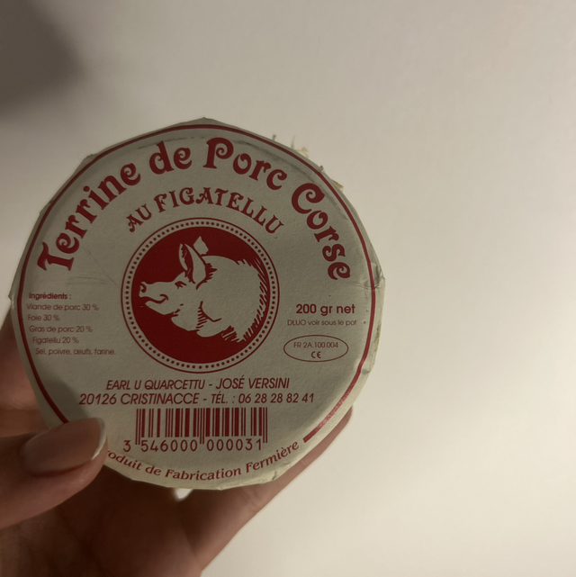 Terrine de porc au figatellu ( José Versini )