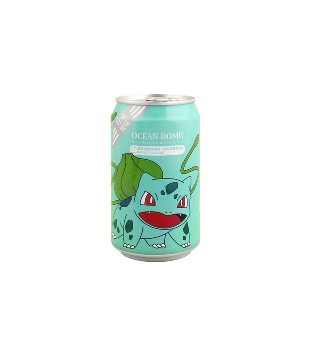 QDOL POKEMON SODA BULBASAUR BEVANDA FRIZZANTE AL GUSTO MELA LATTINA DA 330ML