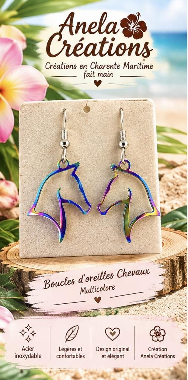 Boucles d’oreilles Chevaux