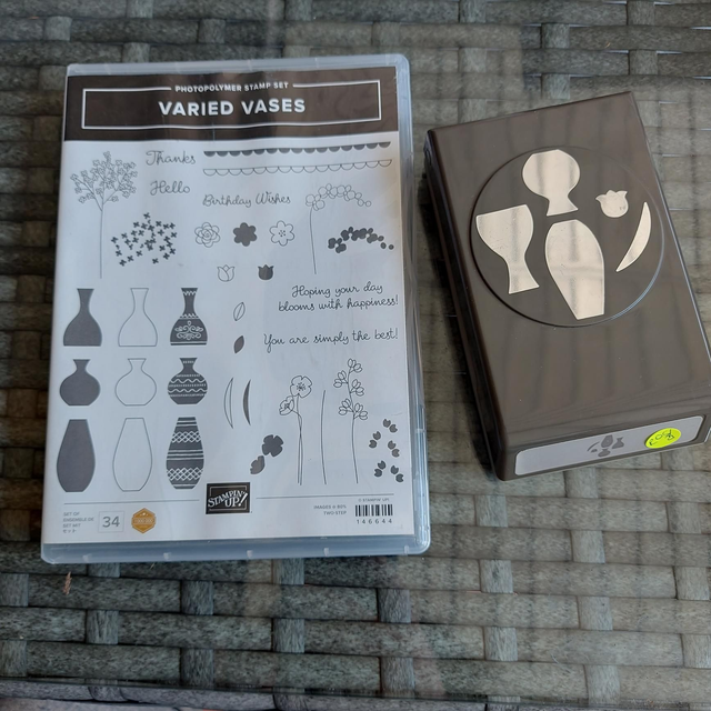 Varied Vases stamp and builder punch bundle