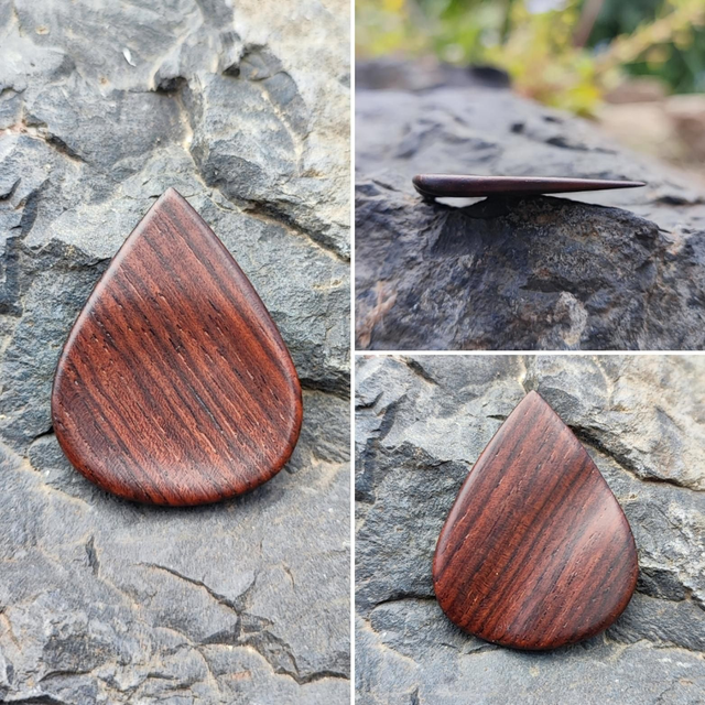 Médiator en Bois de Palissandre d'Amazonie