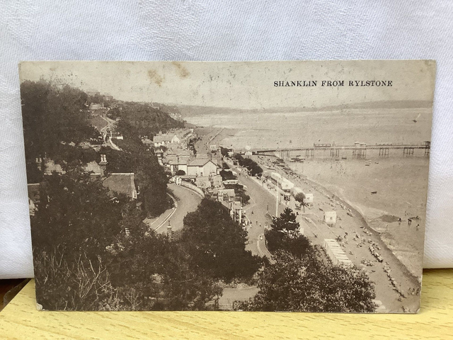 Shanklin, From Rylstone, Isle of Wight, Posted 1922 antique unbranded postcard. Our Ref No. R645 £2.75
