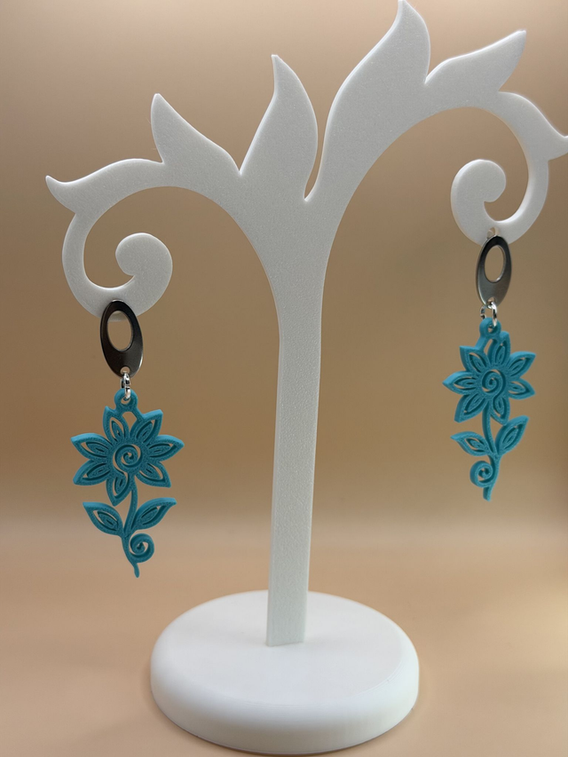 Boucles d'oreilles Fleur - Attaches Fantaisies