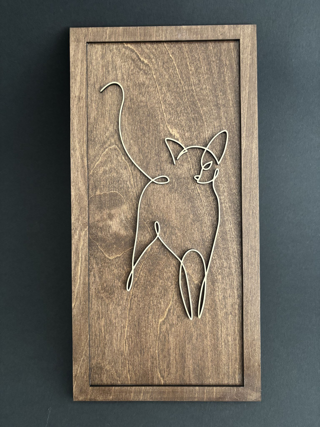 Standing Cat line Art