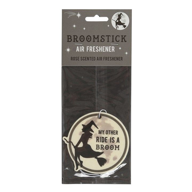 Witches Broom  Air Freshener with Rose Scent