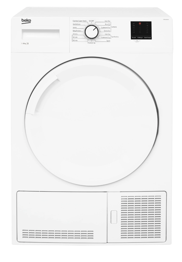  BEKO DTBC10001 10kg Condenser Tumble Dryer with Sensor Programmes 