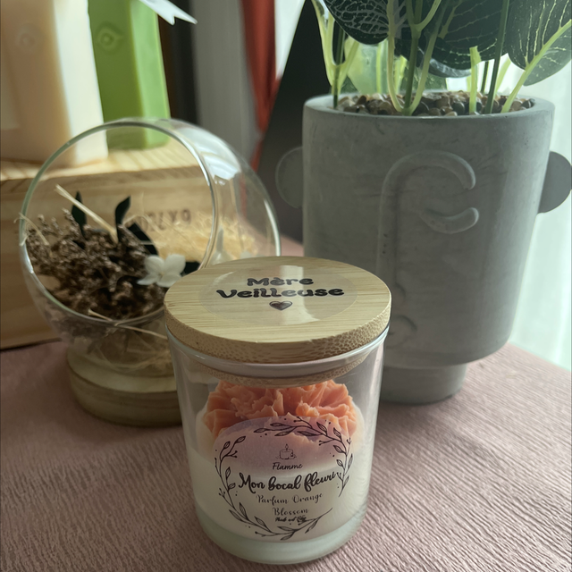 Mon bocal fleuri - Œillet Terracotta 