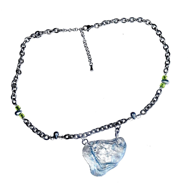 &#039;écaille métallique&#039; necklace