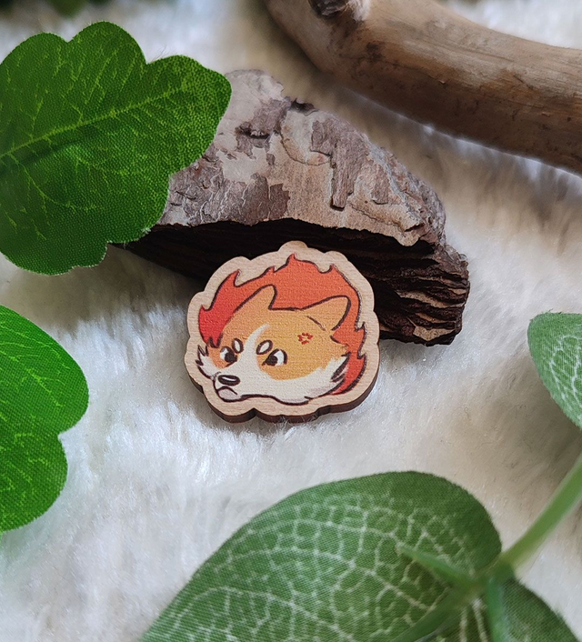 Pin's Corgi Furieux