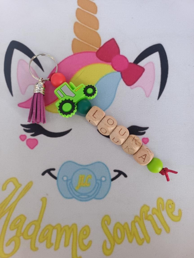 Porte clés 1 branche Tracteur