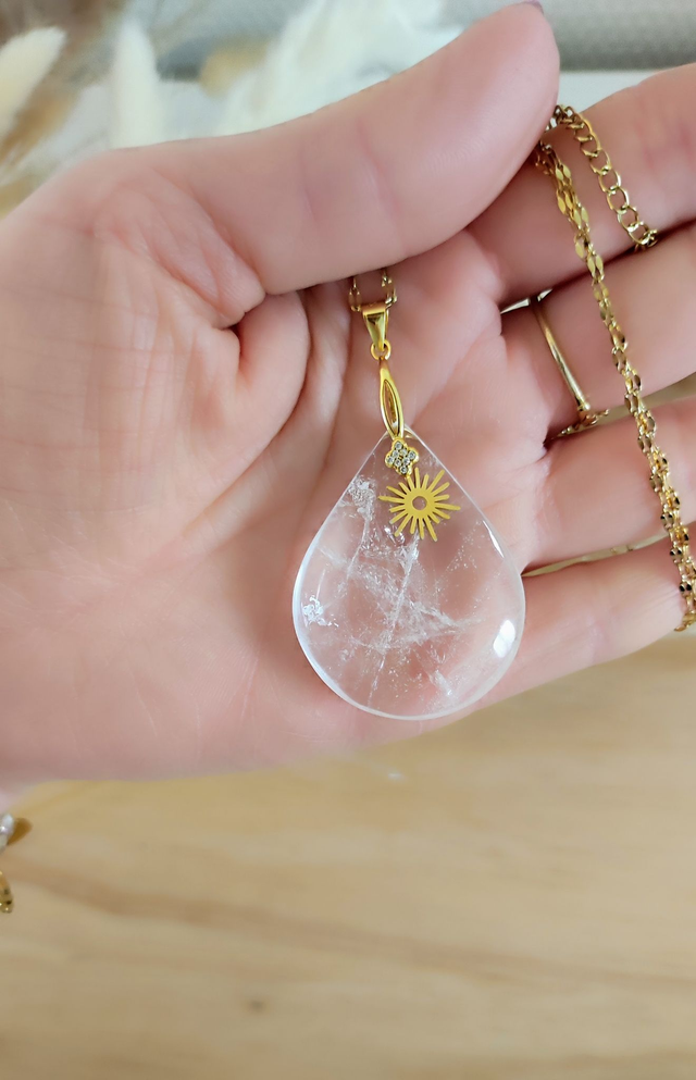 Pendentif Cristal de roche AA