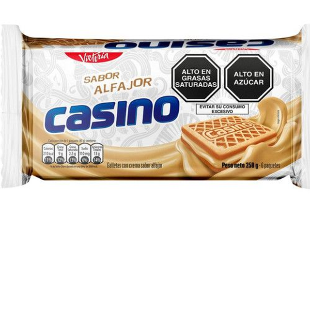 Galletas Casino  Alfajor 6 Pack