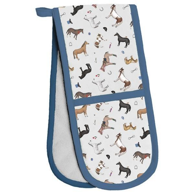 Elico Horses Double Oven Gloves