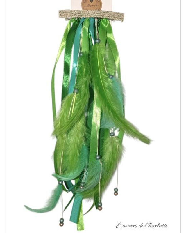 Barrette Amérindienne "Vert"