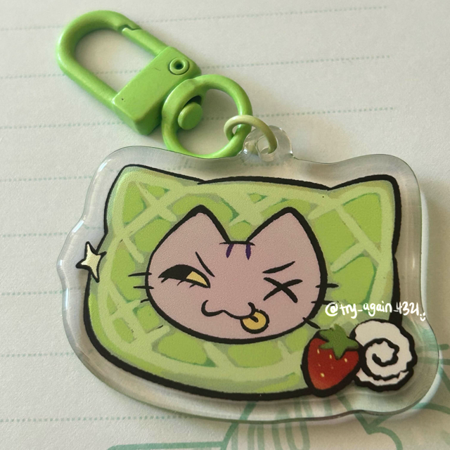 matcha waffle poncho