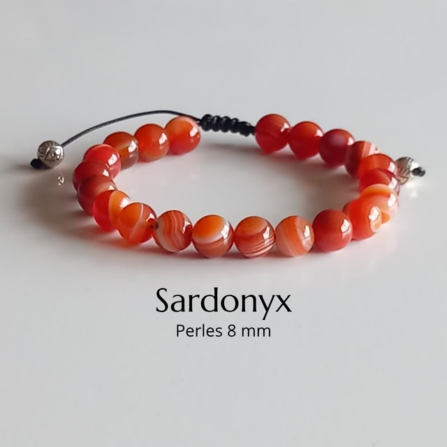 Bracelet ajustable en Sardonyx