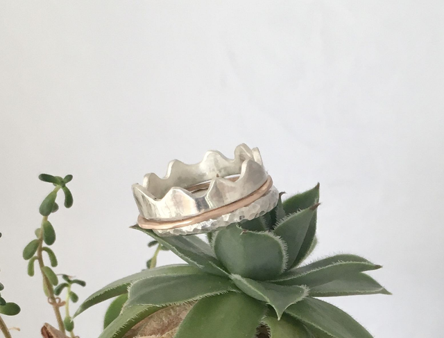 Ringe-Krone- Stapelringe aus Silber für kleine und große Prinzessinnen