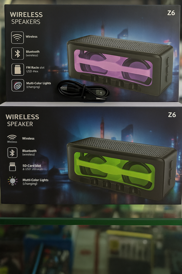 Z6 Wireless Speaker – Bluetooth mit FM, SD & RGB