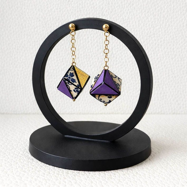 Pendenti cubici Manon viola