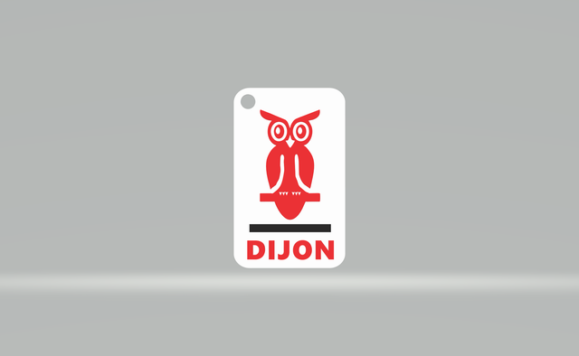 Porte clé africhouette blanc