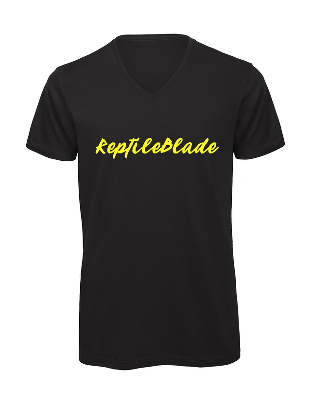 T-shirt homme col v "ReptileBlade"