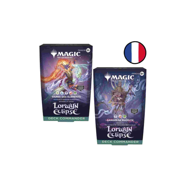 Lorwyn Eclipsed FRENCH 2 Commander Deck Set "Blight Curse" + "Dance of the Elements" FR - Magic  