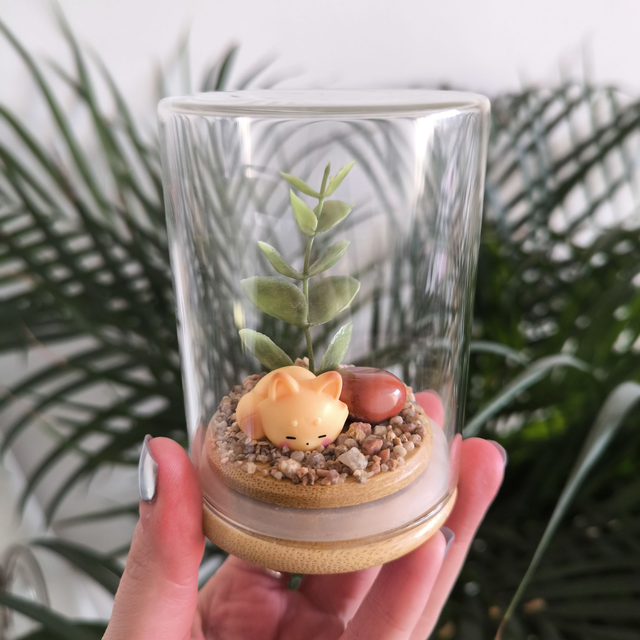 Ami protecteur - Renard couché (jaspe rouge)