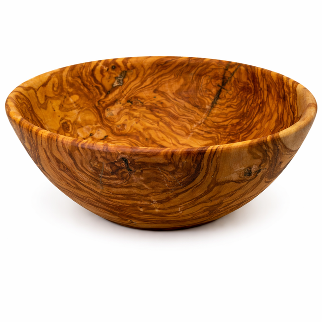 Bowl – Round – Normal Edge – Tuscan Olive Wood