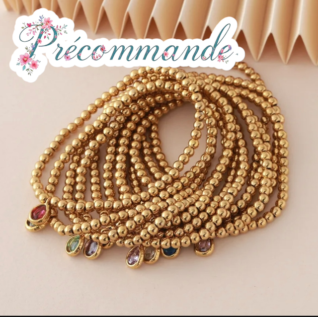 Bracelet GOLD coloris aux choix | PRÉCOMMANDE 