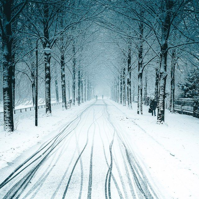 Promenade im Schnee