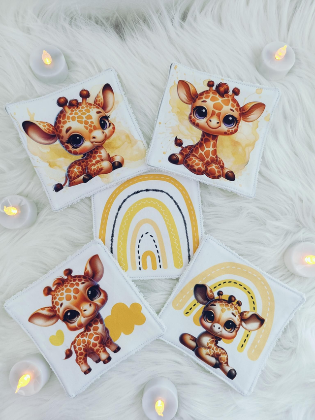 Lingette Lavable Girafe  