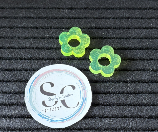 💛Pampille &quot;ANNA&quot; – Baby Fleur Jaune Fluo