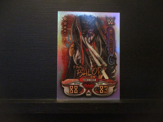 Finn Balor - Slam Attax Live Limited Edition Original Trading Card #REMC