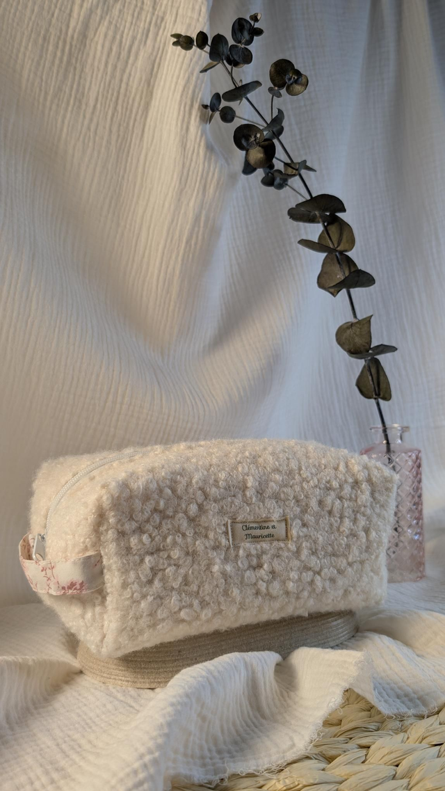 Trousse matelassée - Collection "Comme un doudou" + "Rose d'autrefois"