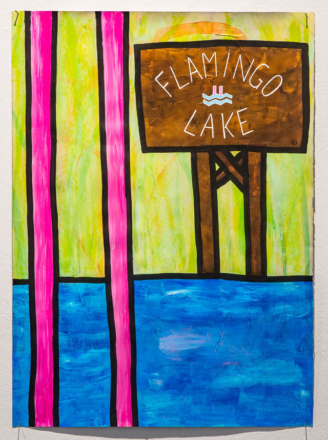 Flamingo lake