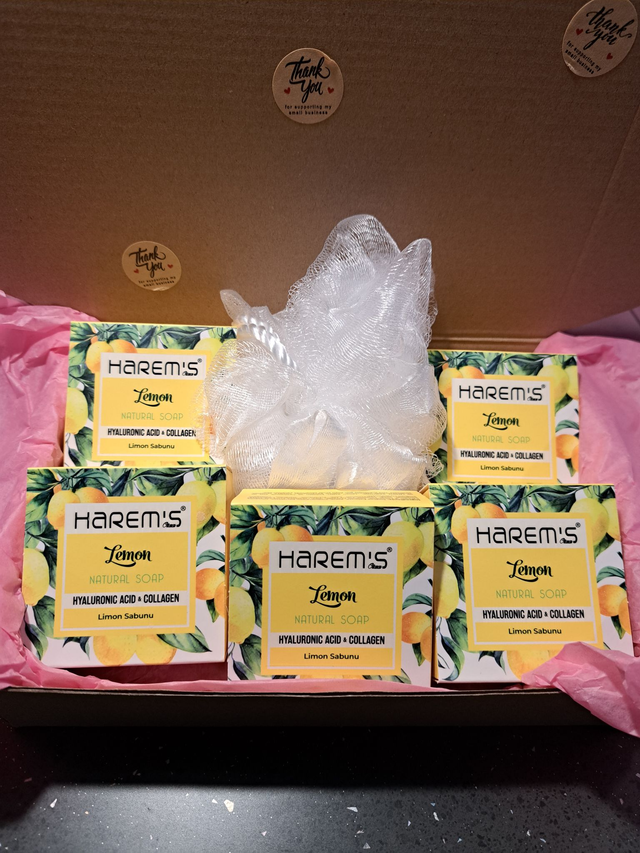 Lemon  "Lush" Soap &amp; Scrunch  Bundle