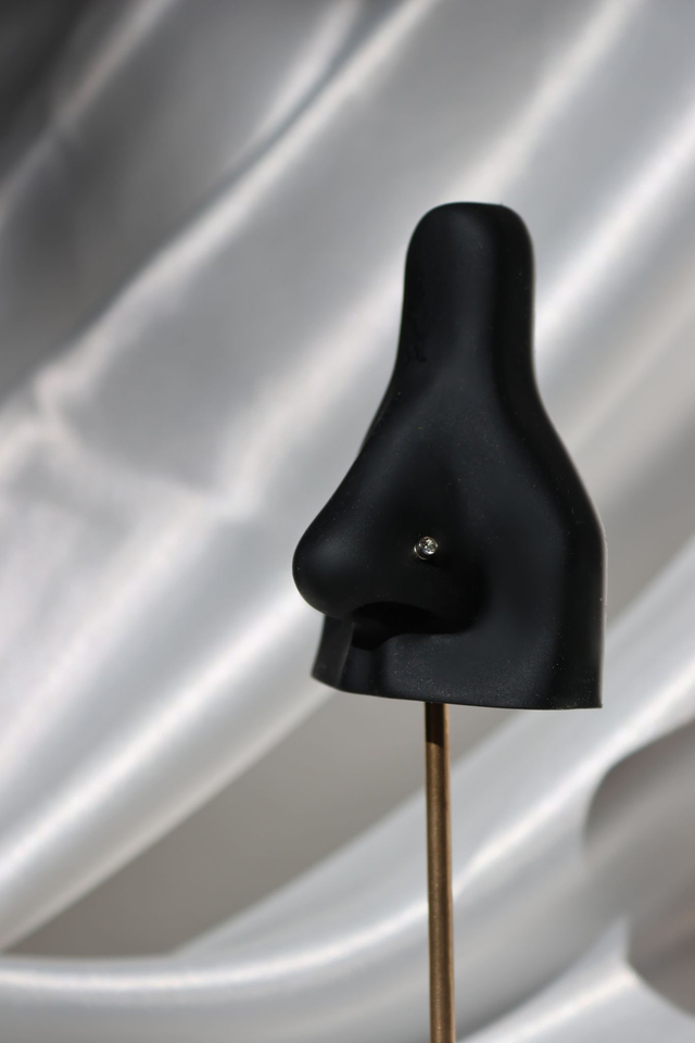 Faux piercing de nez aimanté Simple argent