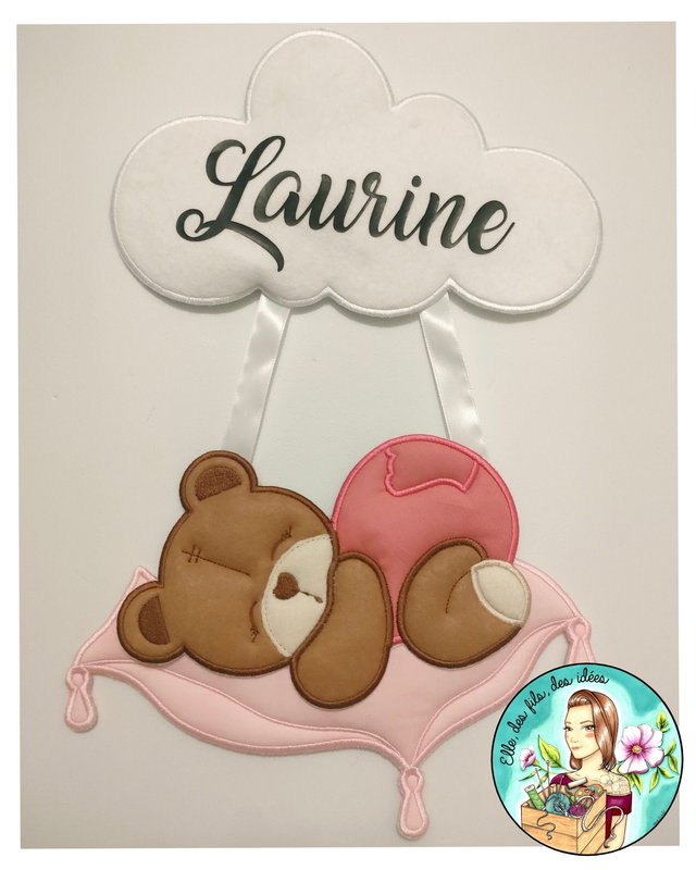Suspension murale/de porte Ourson