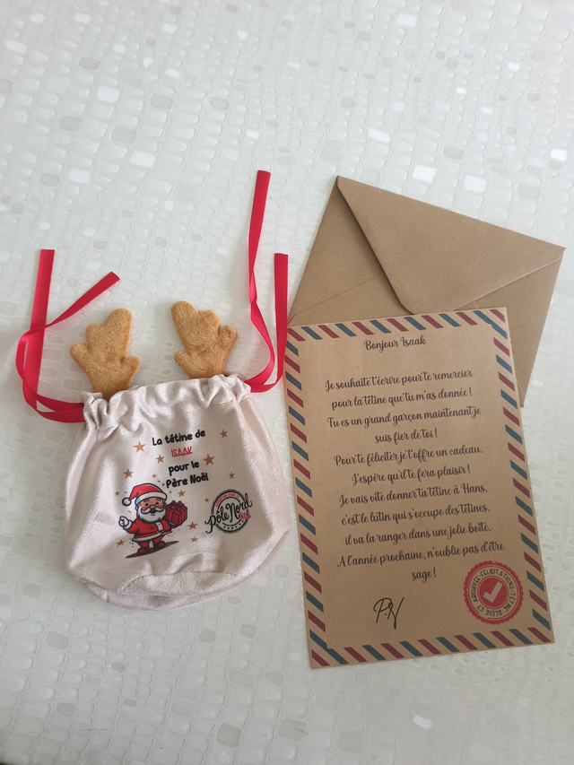 Pochon à tétine spécial Noël